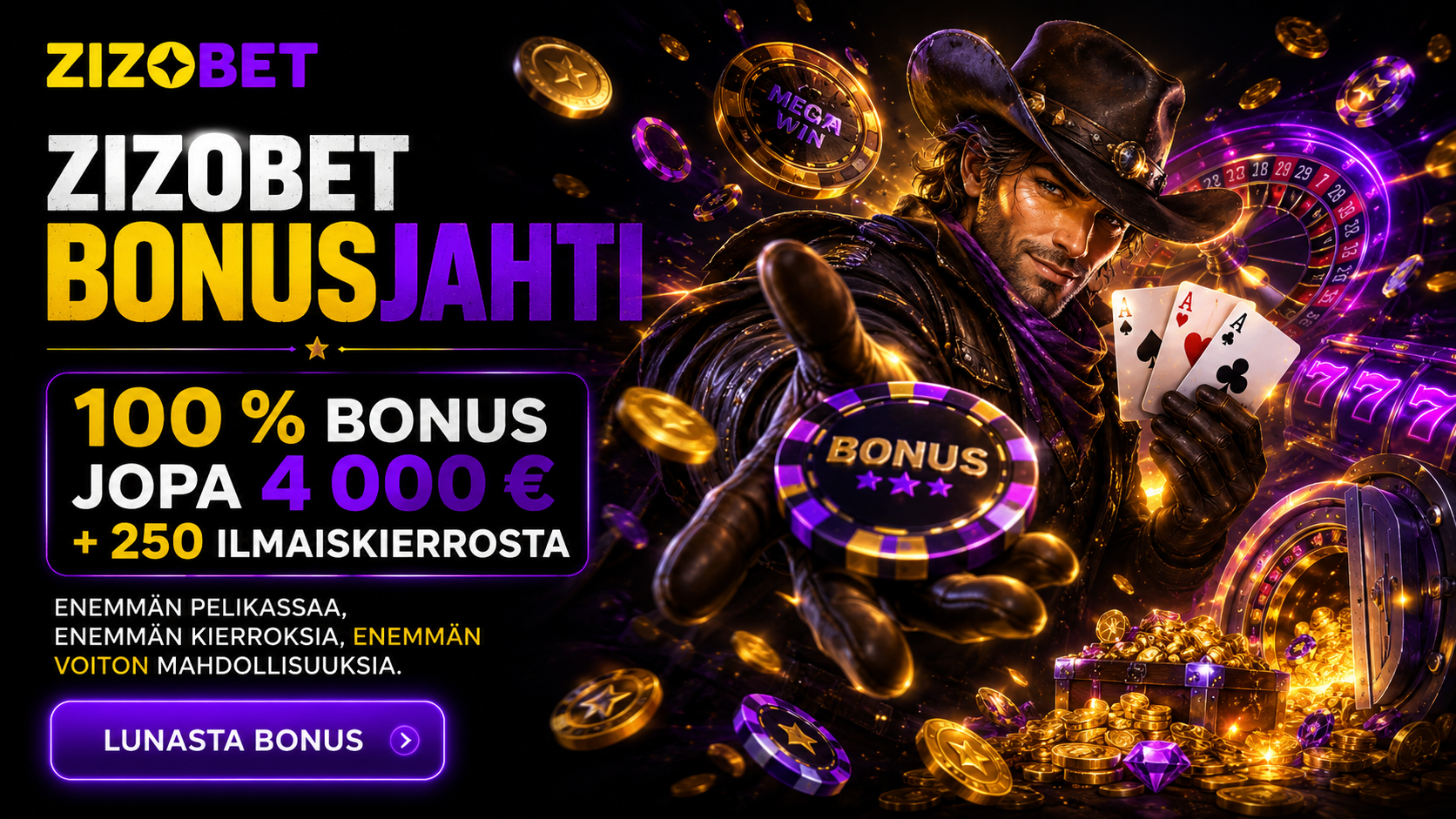 ZizoBet bonus – aloita jopa 500 € bonuksella